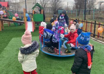 Еще одна детская площадка появилась в районе