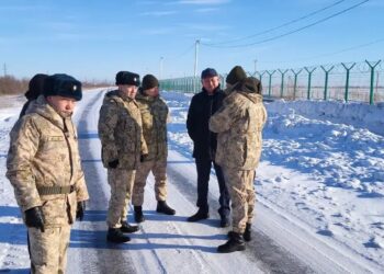 Аким Бородулихинского района  ознакомился с работой пограничного отделения в п. Жезкент