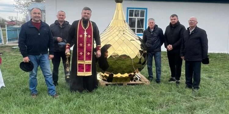 Новый купол в храме «Прихода Покрова Пресвятой Богородицы»