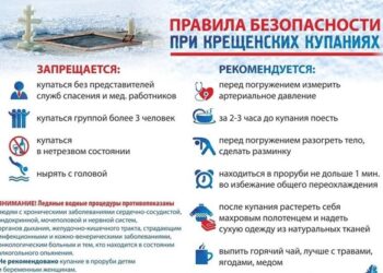 Правила безопасности в Православный праздник «Крещение Господне»
