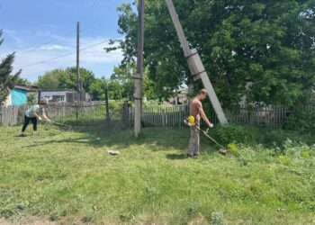 Благотворительная акция  по уборке территории